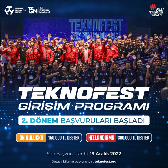 TEKNOFEST Girişim Programı 2. dönem başvuruları başladı